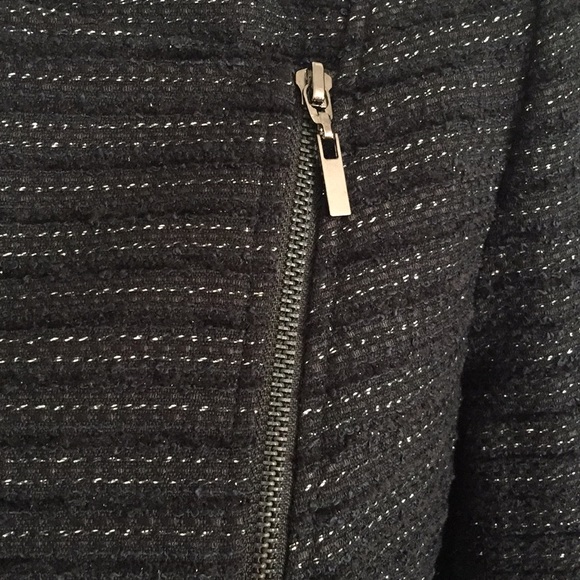 Cache Black Silver Textured Zip Jacket - Picture 2 of 8